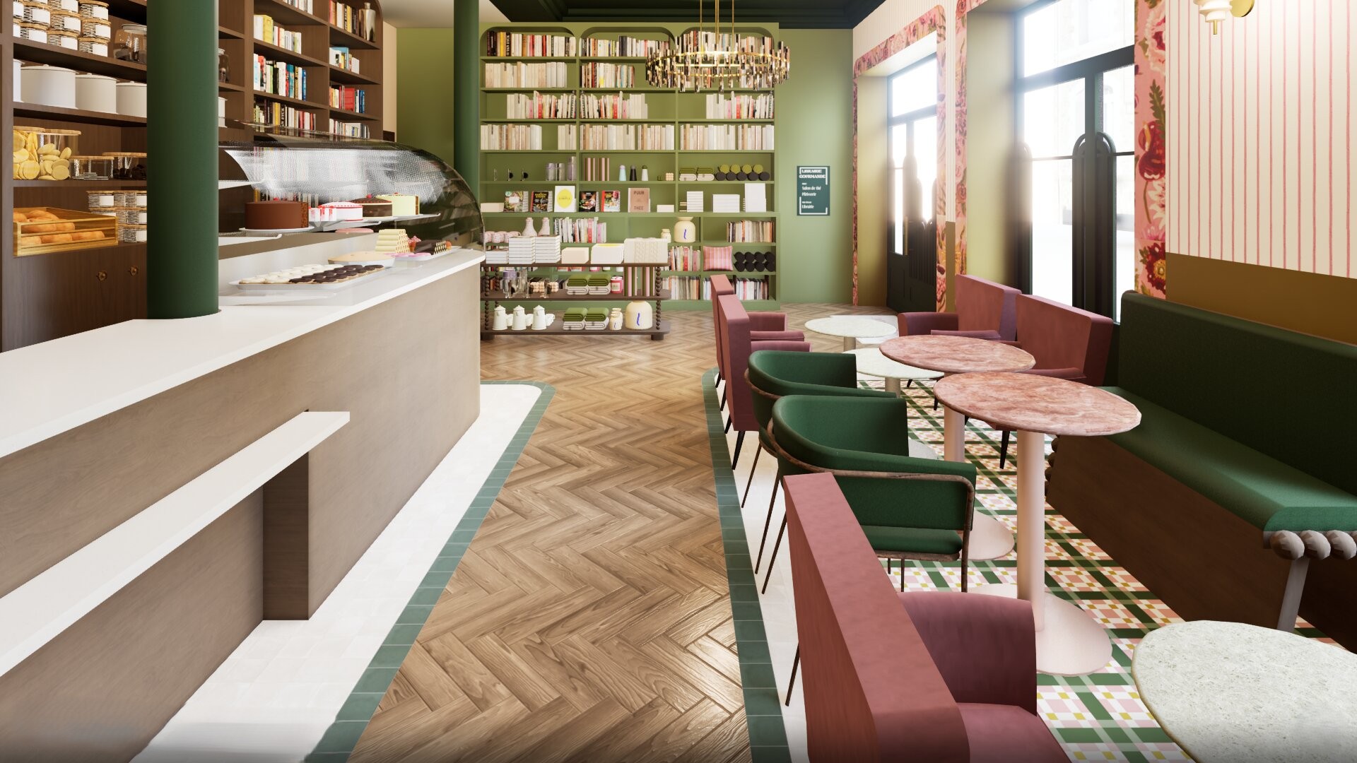 projet librairie salon de thé