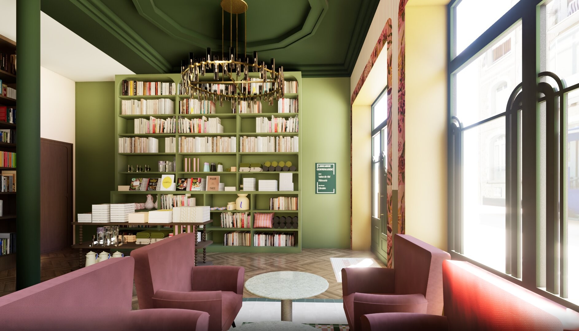 projet librairie salon de thé